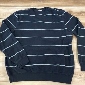 Katin Mens Striped Crewneck Sweater Medium Long Sleeve Pullover